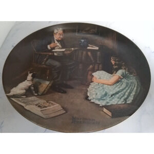 Rockwell Heritage Collection Plate #8 The Storyteller (1984 Bradex)
